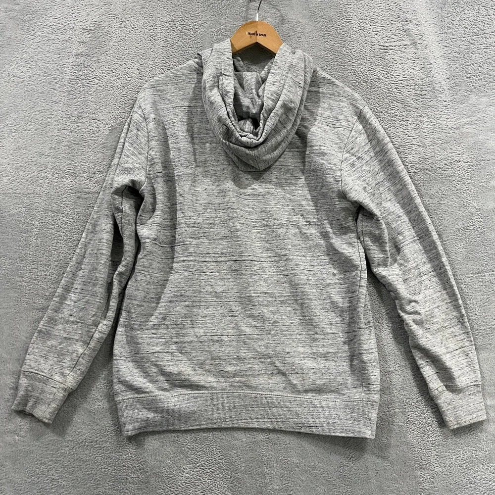 Volcom Pullover Hoodie Mens Small Gray Fleece Lined Long Sleeve Kangaroo Pocket